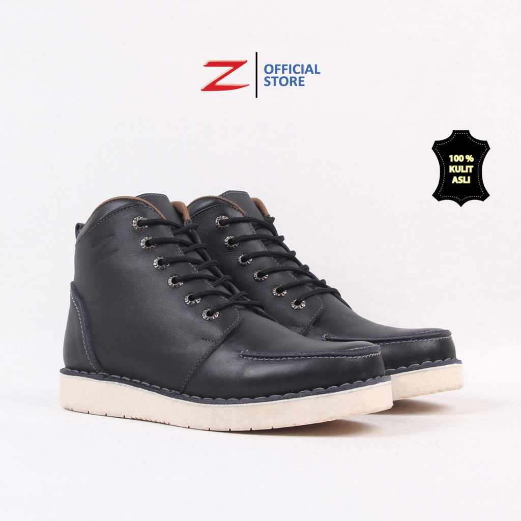 Zeintin - Sepatu Boots Pria Bahan Kulit Sapi Asli Berkualitas Sepatu Boots Karja Formal Sepatu Boots Touring Pria Bahan Kulit Original Zeintin LA