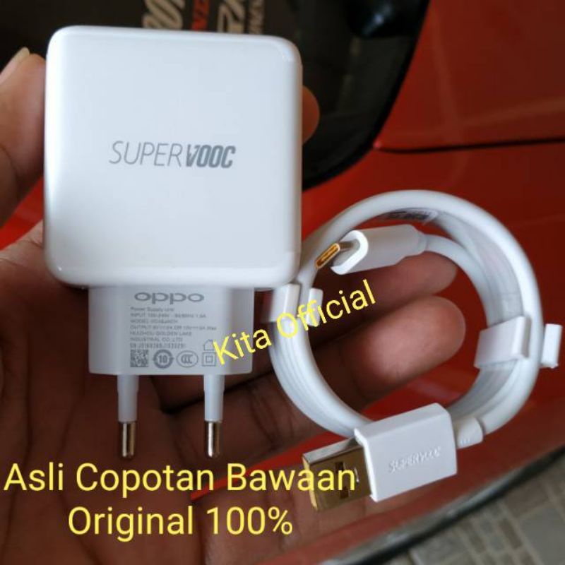 PROMO New Charger oppo 10V/5A Realme 5 pro/X/XT/Reno 2/2f/Find X/R17 Pro Super VOOC Ori bawaan 100%