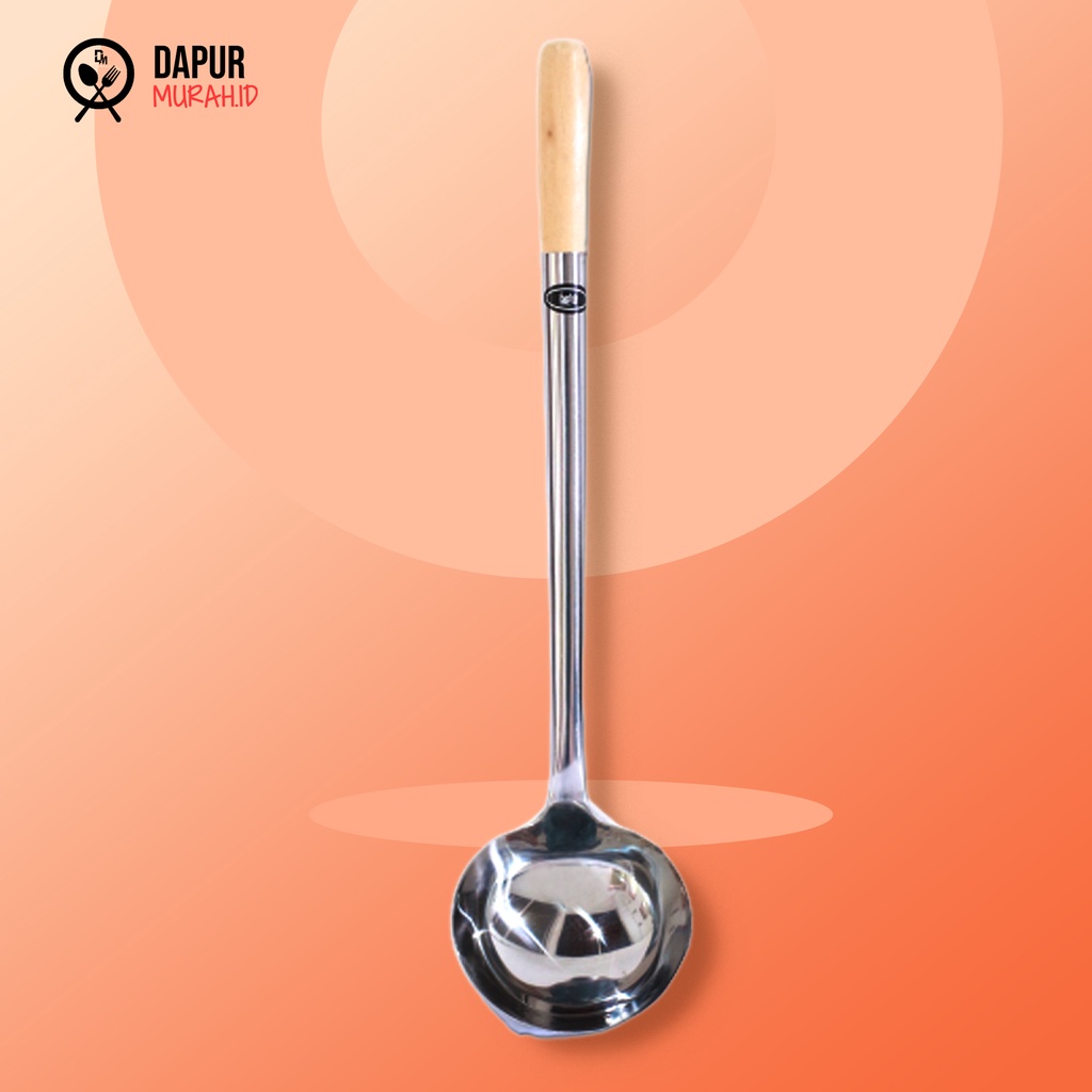 SUTIL SPATULA IRUS / SPATULA BULAT UKURAN JUMBO STAINLESS STEEL HARGA 1PC