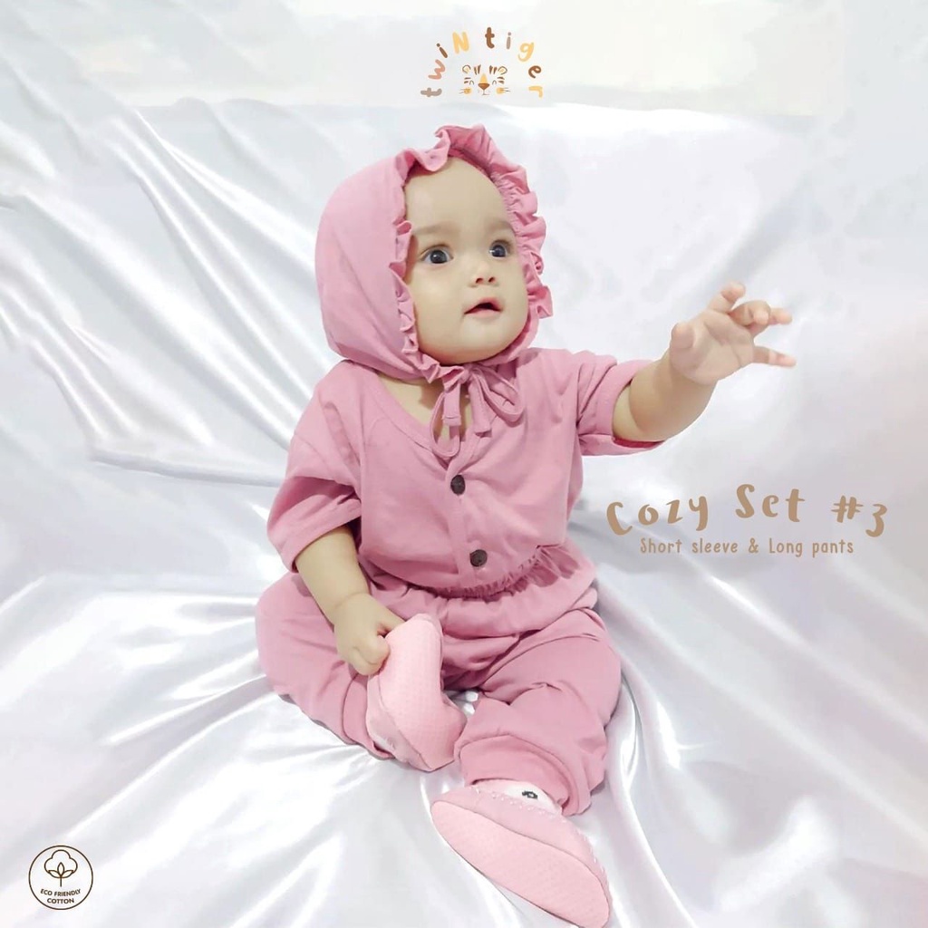 Twin Tiger COZY SET Atasan Pendek Celana Panjang Comfy Earth Wear