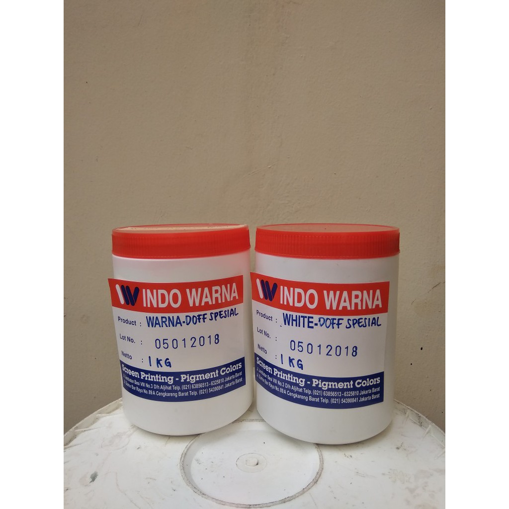 Cat Sablon / Pasta Sablon Rubber - WARNA/PUTIH DOFF SPECIAL
