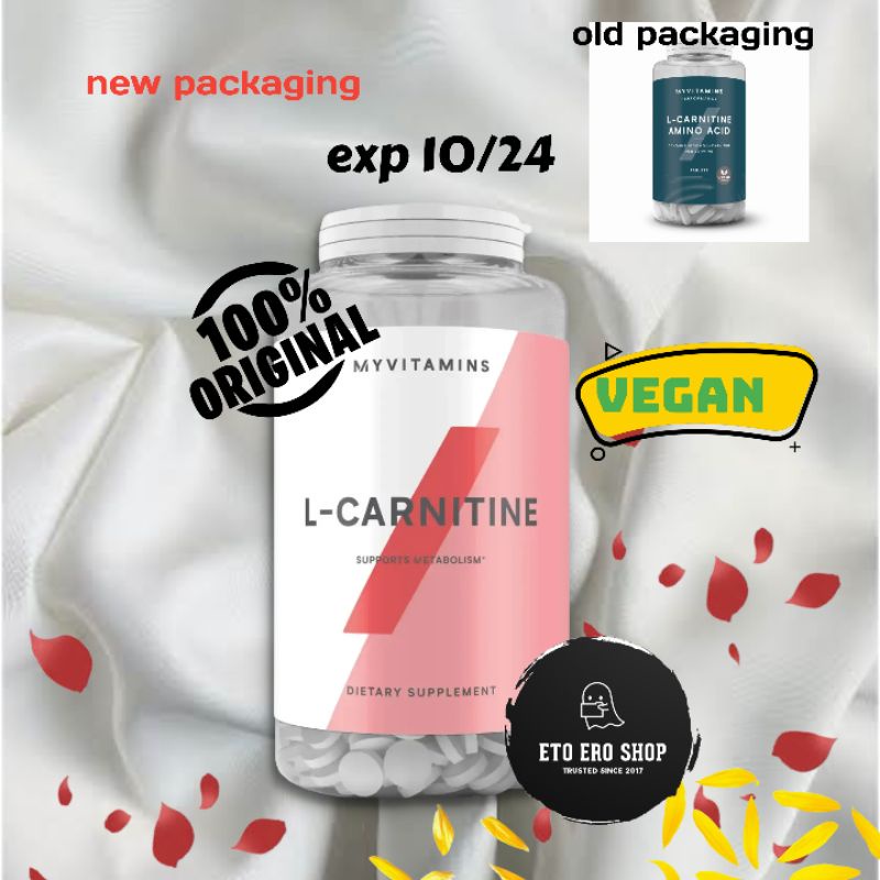 myprotein L-Carnitine Amino Acid myvitamins vegan L Carnitine 90 tab 45 servings
