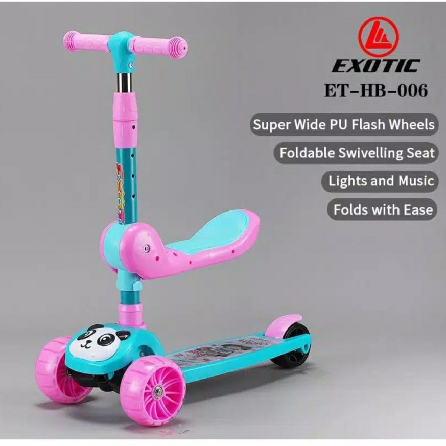 Exotic Scooter HB 006 / Skuter Anak - Pink