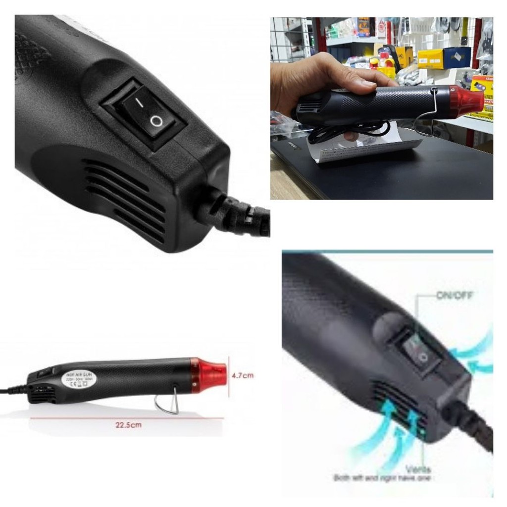 Alat Pemanas LED HP Kabel Packing Electric Hot Air Heat Gun 111154