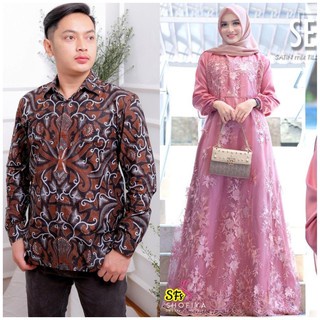 Maura Couple - Sania Ruffle Batik Couple Ndoro jowi DNT Garansi Termurah Shopee - selma