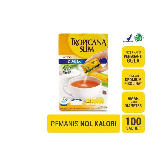 

Tropicana slim diabtx isi 100 sachet 200GR