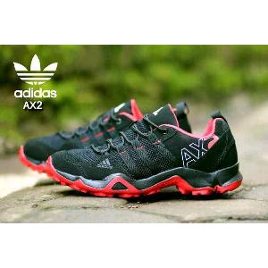 Sepatu Olahraga Lari Adidas AX2 Low Hitam Merah