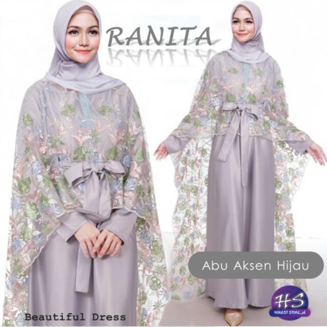 FASHION BAJU GAMIS DRESS PANJANG MUSLIM WANITA REMAJA TOP BRUKAT SATIN IMPOR MURAH TERBARU