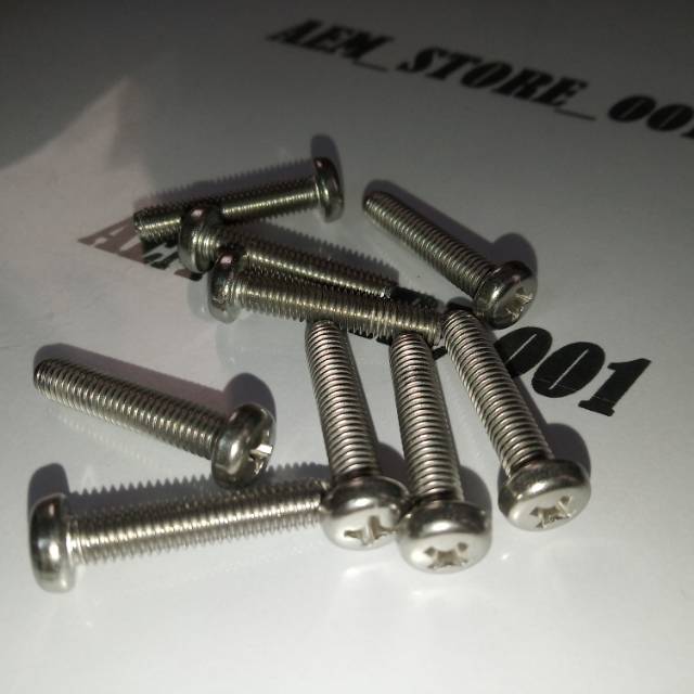 Baut JP M5 X 25 (2,5cm) stainless 304 pan screw