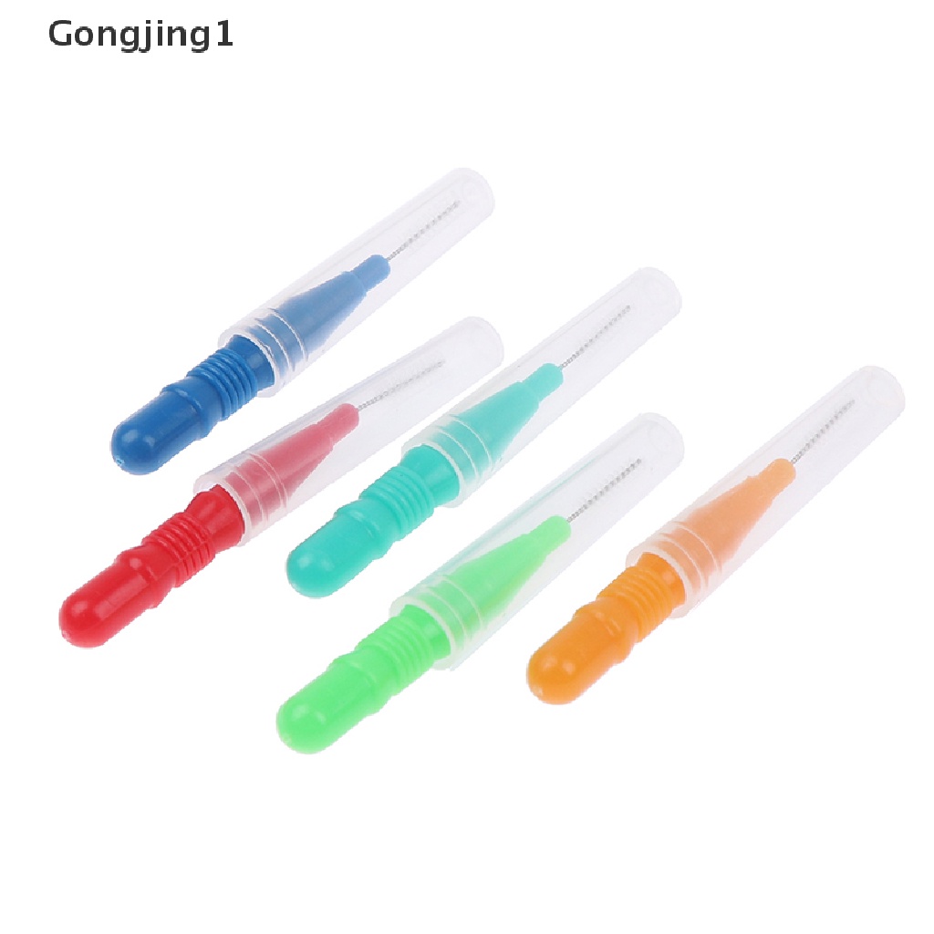 Gongjing1 50Pcs Tusuk Gigi Bahan Plastik