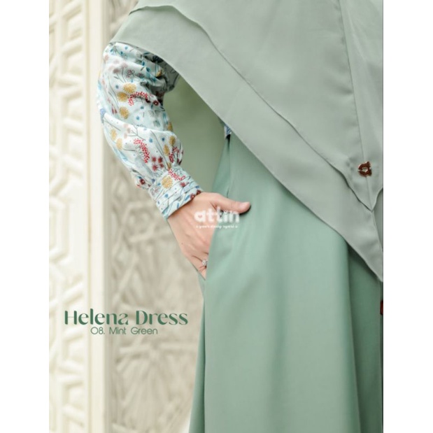 Helena Dress By Attin ( Gamis Dan Khimar Di Jual Terpisah )