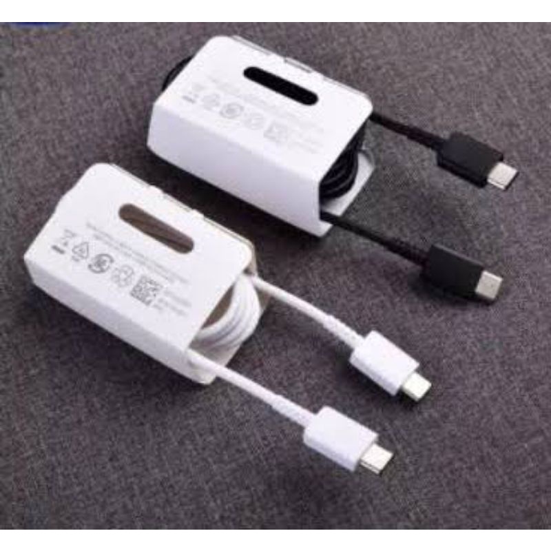 KABEL DATA SAMSUNG SUPER FAST CHARGING TYPE C TO C A33 / A53 / A73 / NOTE 10 / NOTE 20 / NOTE 20 ULTRA