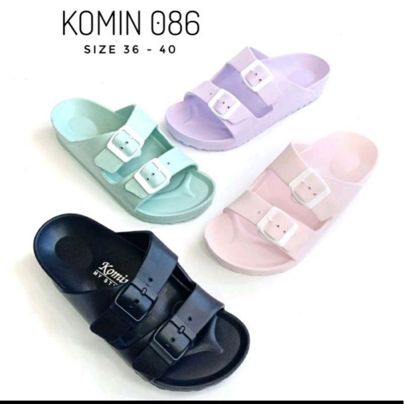 Sandal Fashion wanita Sandal selop karet ringan anti air sandal cantik