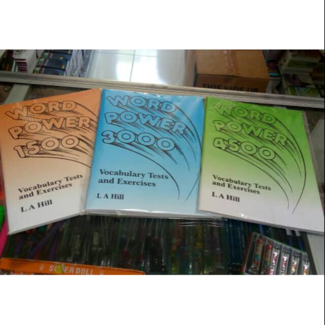 Paket Buku word power  1500,3000,4500 VOCABULARY tests and exercise istimewa