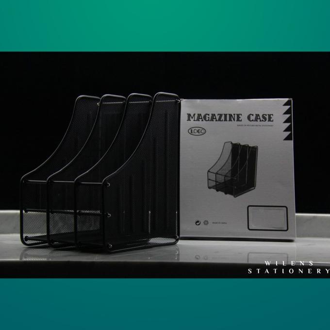 

Office & Stationery | Document Organizer | Box File Besi 3 Sekat - Hitam / Magazine Case 3 Tier / Jaring Jaring | Best Seller