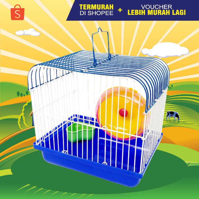 KANDANG HAMSTER KECIL - Kandang Hamster Tempat Hamster Mainan Hamster Pet Cargo Hamster