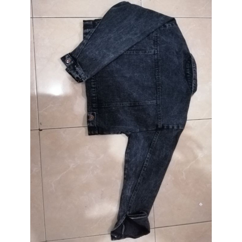 BISA COD JAKET JEANS CROP RAWIS BESTBSELLER