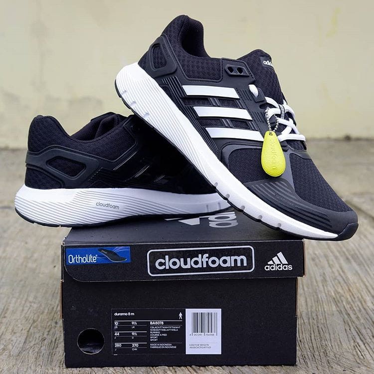 ADIDAS DURAMO 8 BLACK WHITE