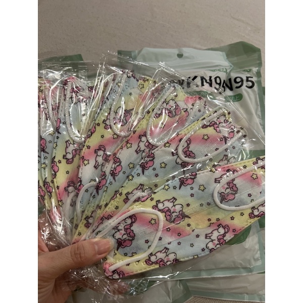 n95 kn95 3d mask masker anak unicorn kn95