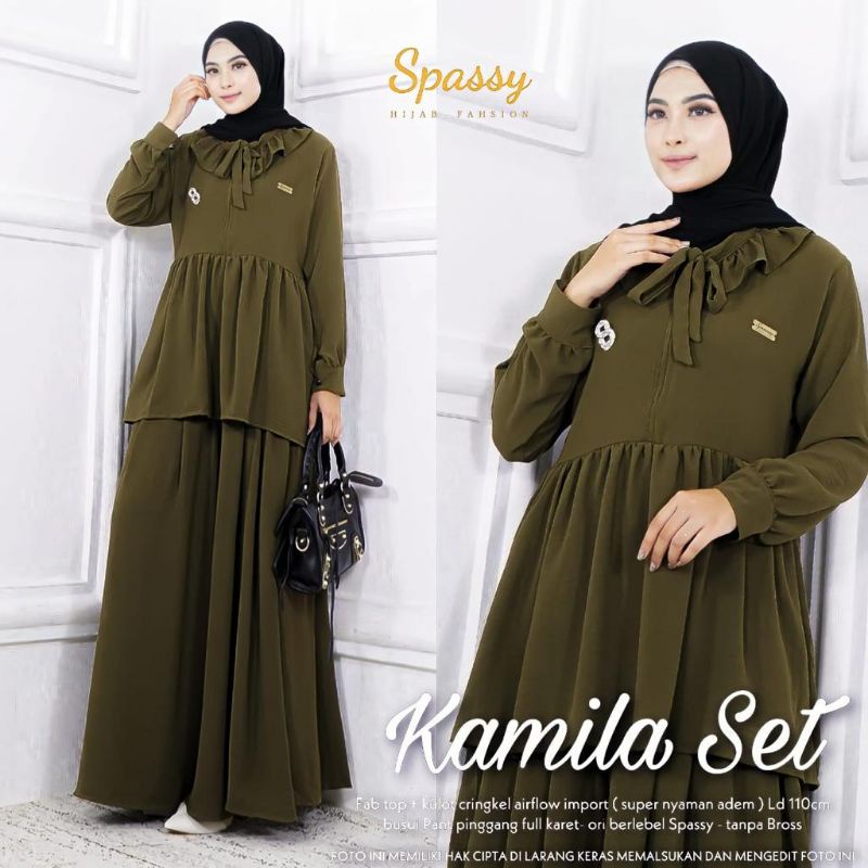 [SIAP KIRIM] 100% ORI Kamila; Shoppy Syar'i daily set by Spassy