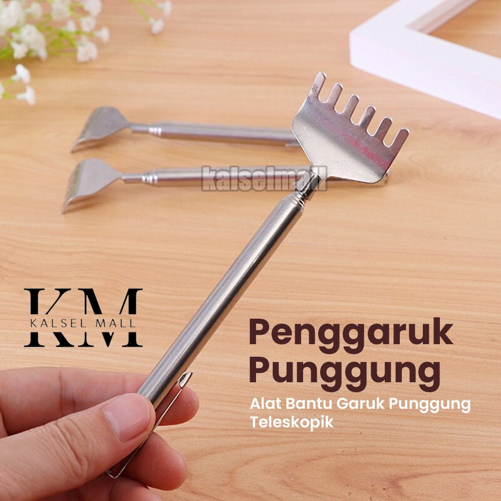 Penggaruk Punggung Portable Dan Alat Pijat Terapi / Garukan Punggung / Alat Penggaruk Badan / Pengaruk Pungung Gatal / Pengaruk Punggung Stainless Steel / Alat Garuk Mandi Kepala ART17