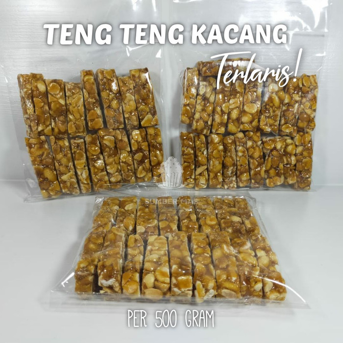 KUE TENG TENG KACANG MANIS TERLARIS PER 500 GRAM