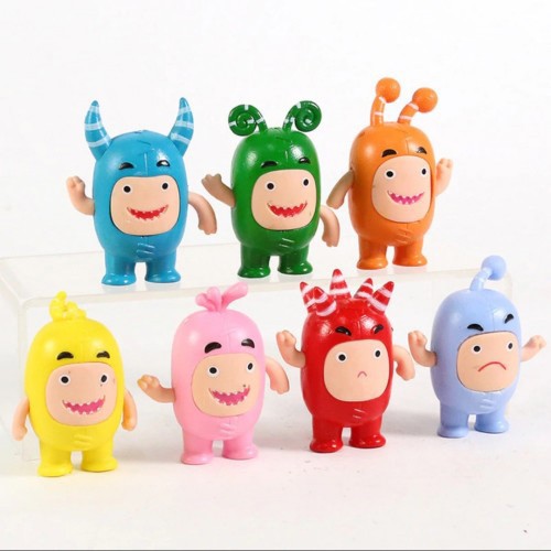 Set Figure Oddbods / Hiasan Topper Kue Oddbods 7 pcs