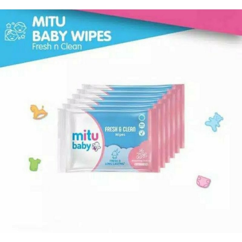 TISU BASAH MITU TISSUE SACHET MITU 1 RENCENG ISI ISI 12 SACHET