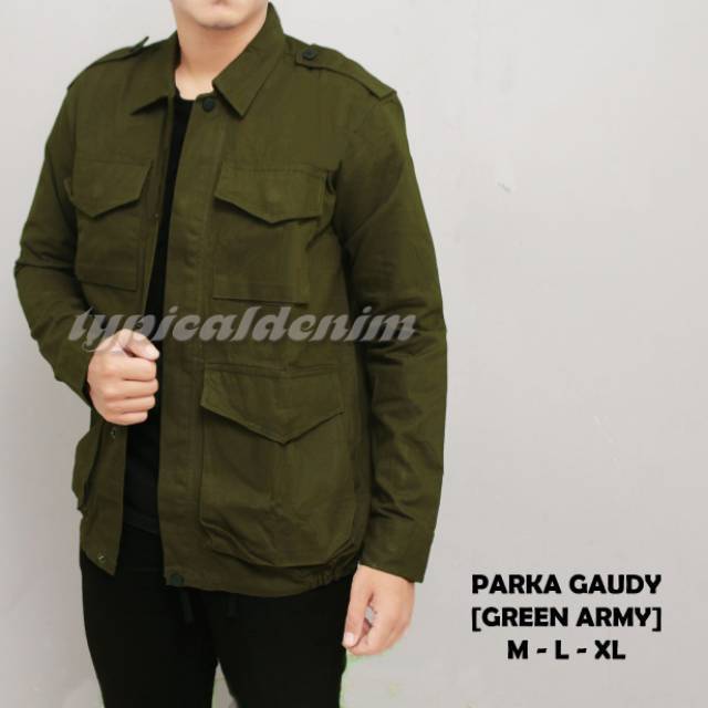 jaket trucker army