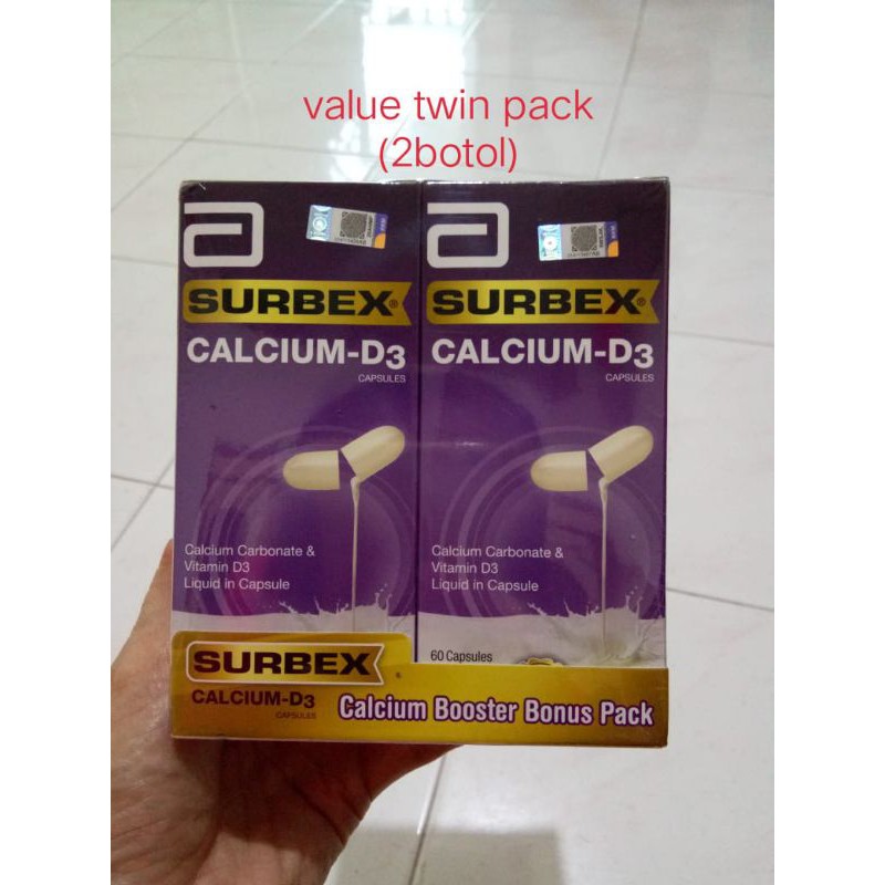 SURBEX Calcium D3 Value Twin Pack