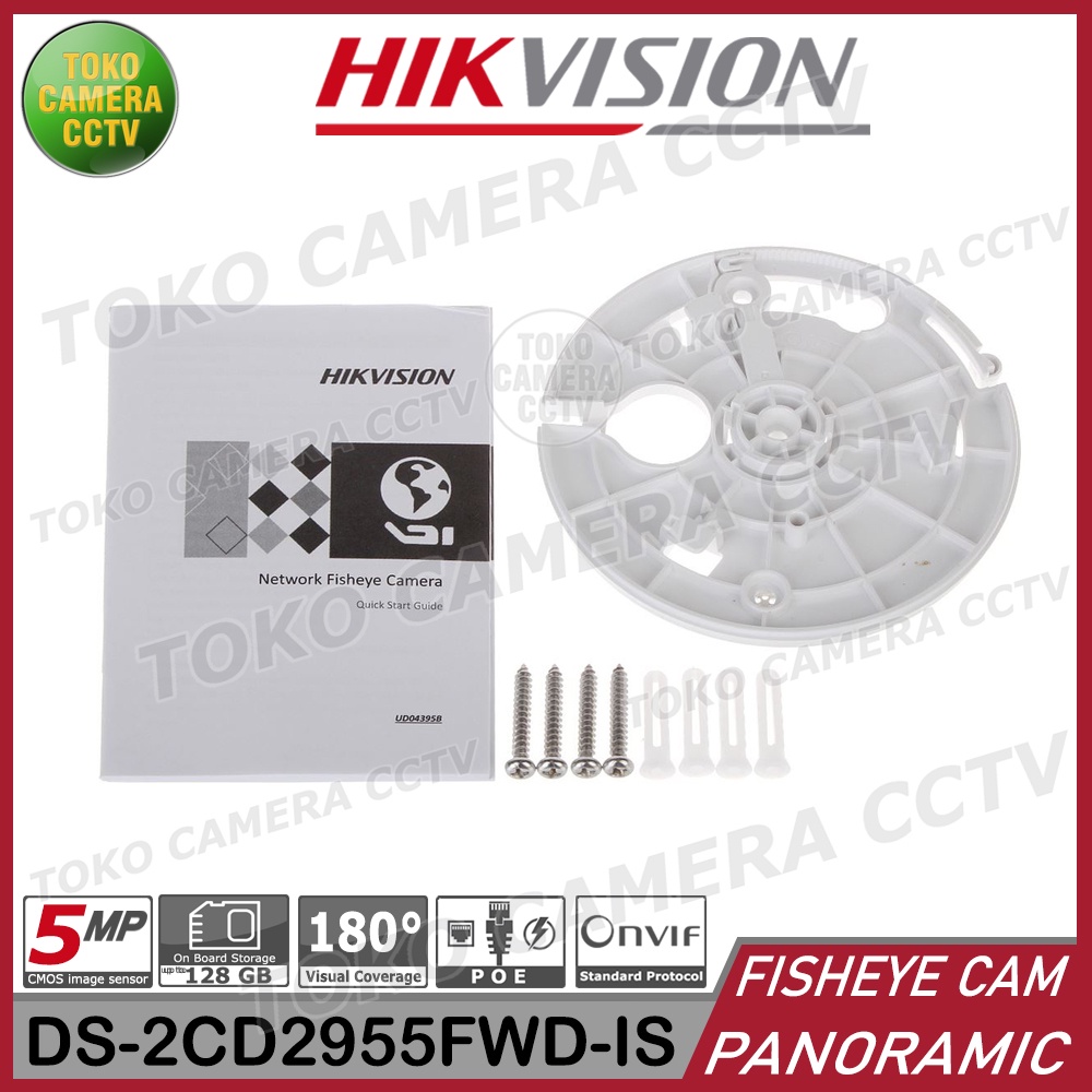 KAMERA CCTV FISHEYE PANORAMIC HIKVISION IP CAMERA 5MP