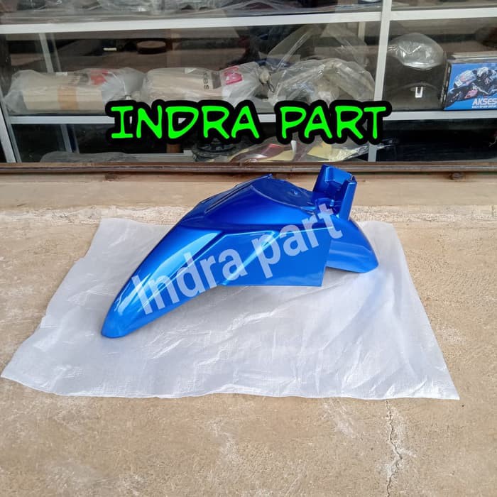 spakbor  depan motor honda vario 110 led lampu led warna biru