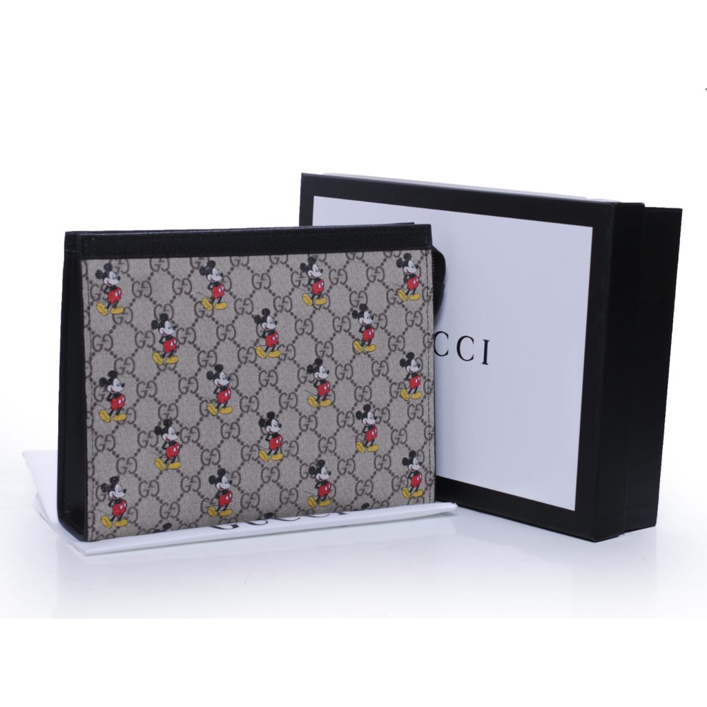GUCCI Mickey Pouch with Box 2020 (07) Size 26cm / Tas Wanita / Pouch Wanita