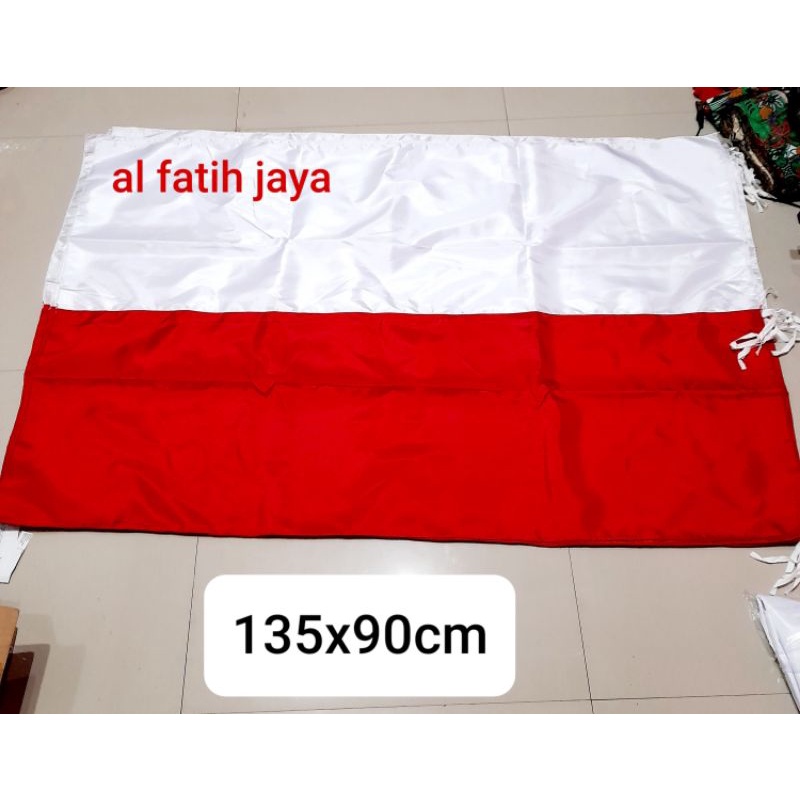 BENDERA MERAH PUTIH ukuran 135x90 cm BENDERA INDONESIA bendera merah putih size besar termurah