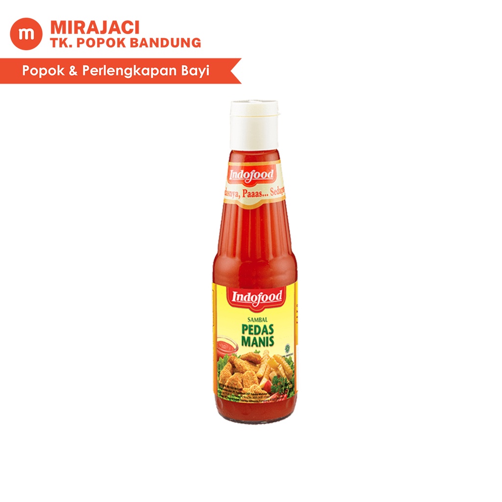 

Sambal Pedas Manis 335ml Indofood Saos Sambal Bandung Promo Murah