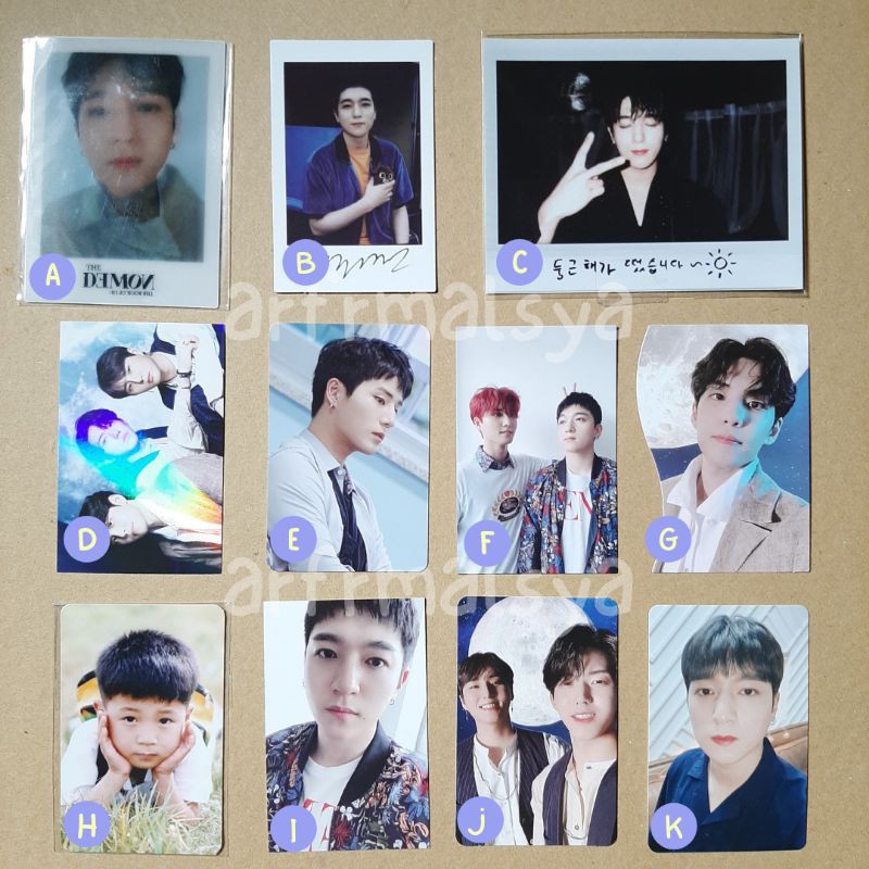 Day6 Photocard PC Demon Gluon - Sungjin Wonpil Dowoon Youngk Jae