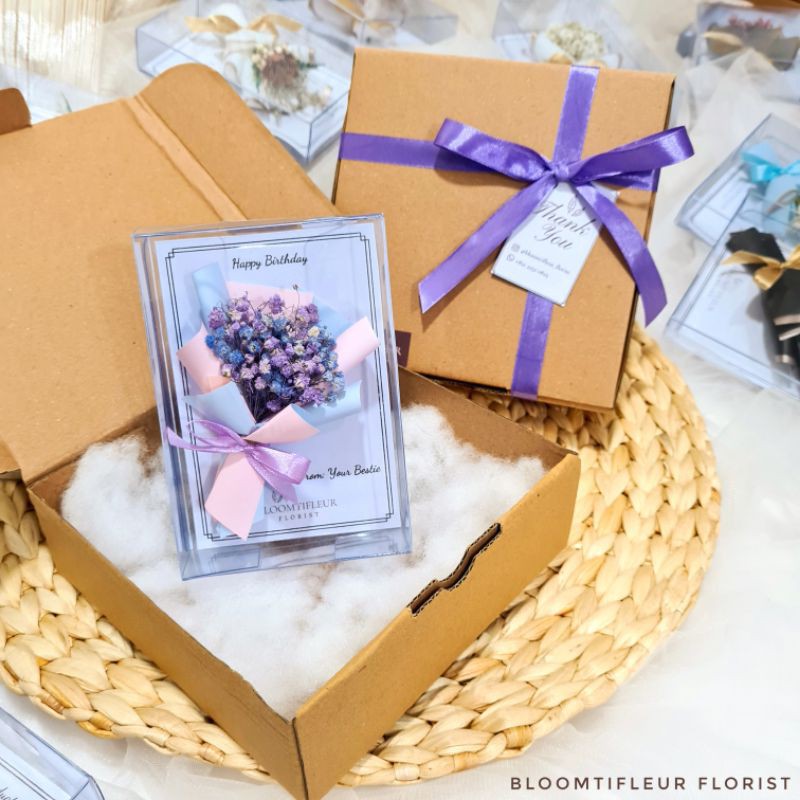Everly Flower Card flower gift card kartu bunga kering Everly Flower Card flower gift card kartu bunga kering