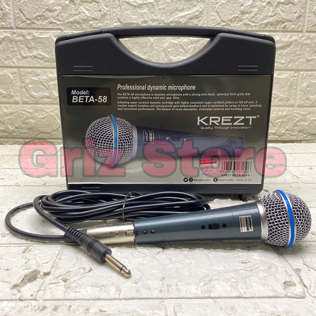 Mic KREZT BETA 58 KOPER SWITCH MIC KABEL KREZT BETA58 ORIGINAL