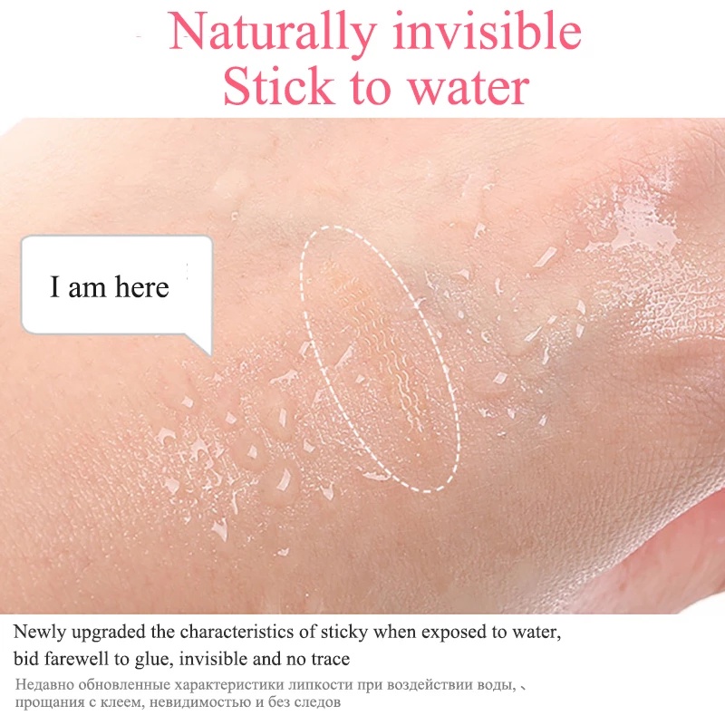 [1Pack Gauze Mesh-Lace Invisible Double-fold Eyelid Sticker ][Transparent Invisible Self-adhesive Eyelid Tape Sticker] [Make up Tools]