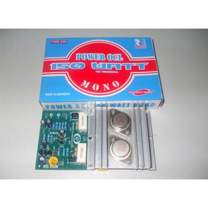 Kit Power OCL Mono 150 watt jengkol 2n3055 mj2955