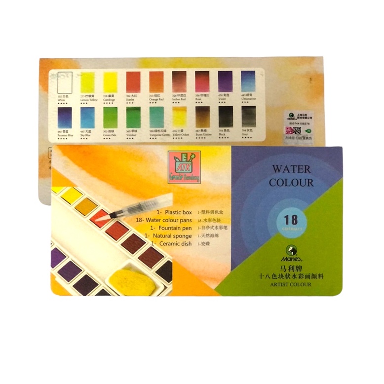 

Water Colour 18 Warna Maries #W-4018 / Cat Air Artist Colour 18 Warna – SHAGB