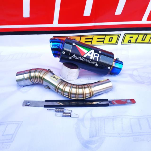 Silincer Knalpot Austin Racing Carbon Stainless SLIP ON CBR FACELIFT - CBR LOKAL - NEW CB150R
