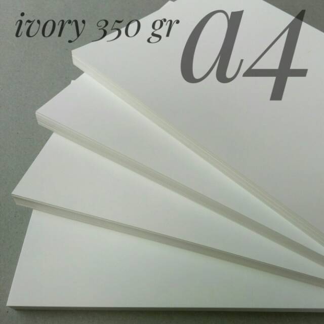 

( 50 Lembar ) Kertas Ivory 350 Gsm Uk A4 / 21 cm X 29.7 cm