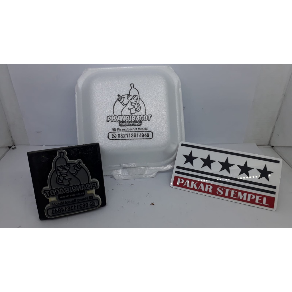 

Jual stempel styrofoam makanan stempel kemasan makanan stempel produk