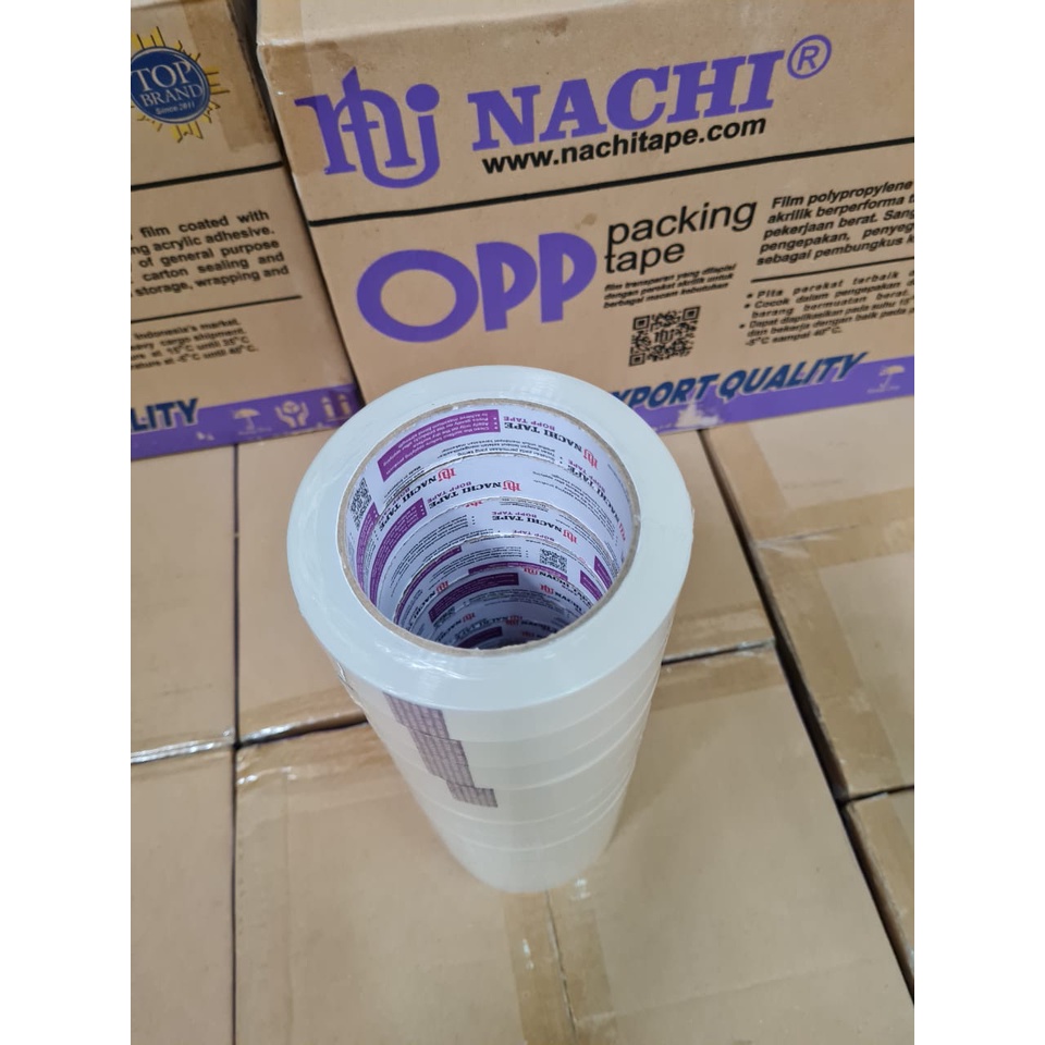 

Lakban / opp tape nachi tape ukuran 48mm/ 2 inch per box