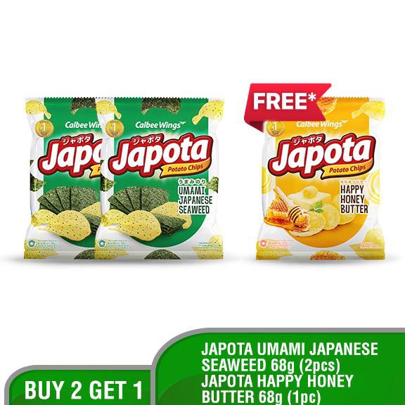 

4.4 F⚡ASH SALE Japota Potato Chips Umami Japanese Seaweed 68 gr (Buy 2 get 1 free Honey Butter)