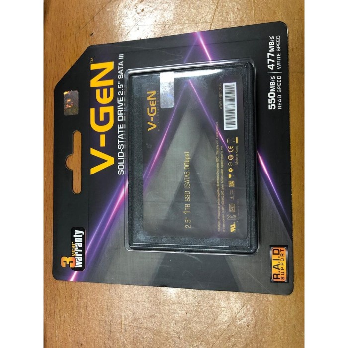 SSD V-GeN 1TB SATA 3 Solid State Drive 2.5" Inch VGEN