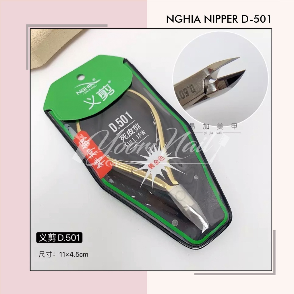 Nipper NGHIA Gold D-501 nail art pemotong kutikula gunting kuku manicure cuticle nipper