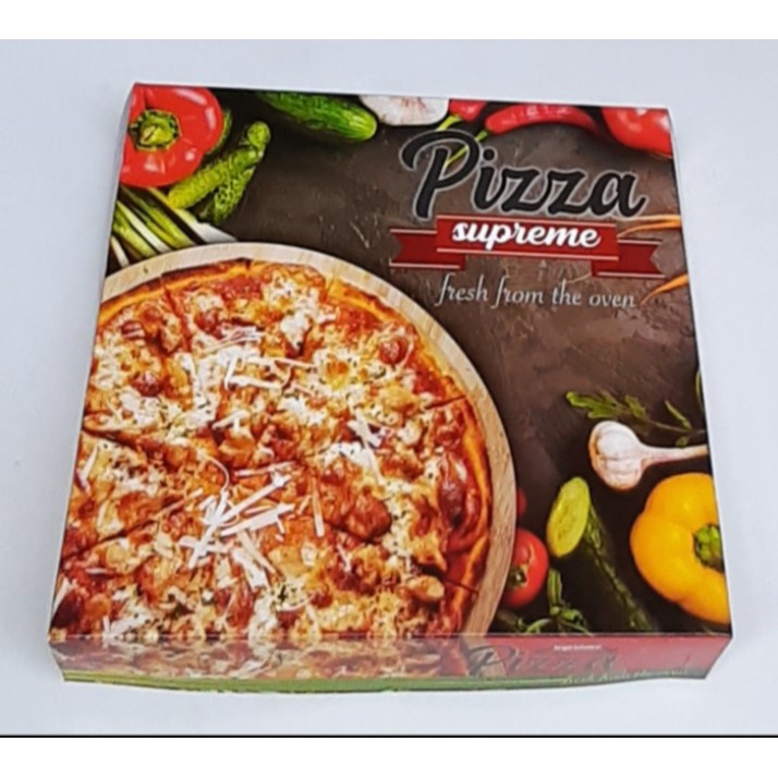 

Dus Pizza 25 x 25 x 4,8 cm // Dus pizza duplex // Box pizza homemade // dus usaha pizza homemade