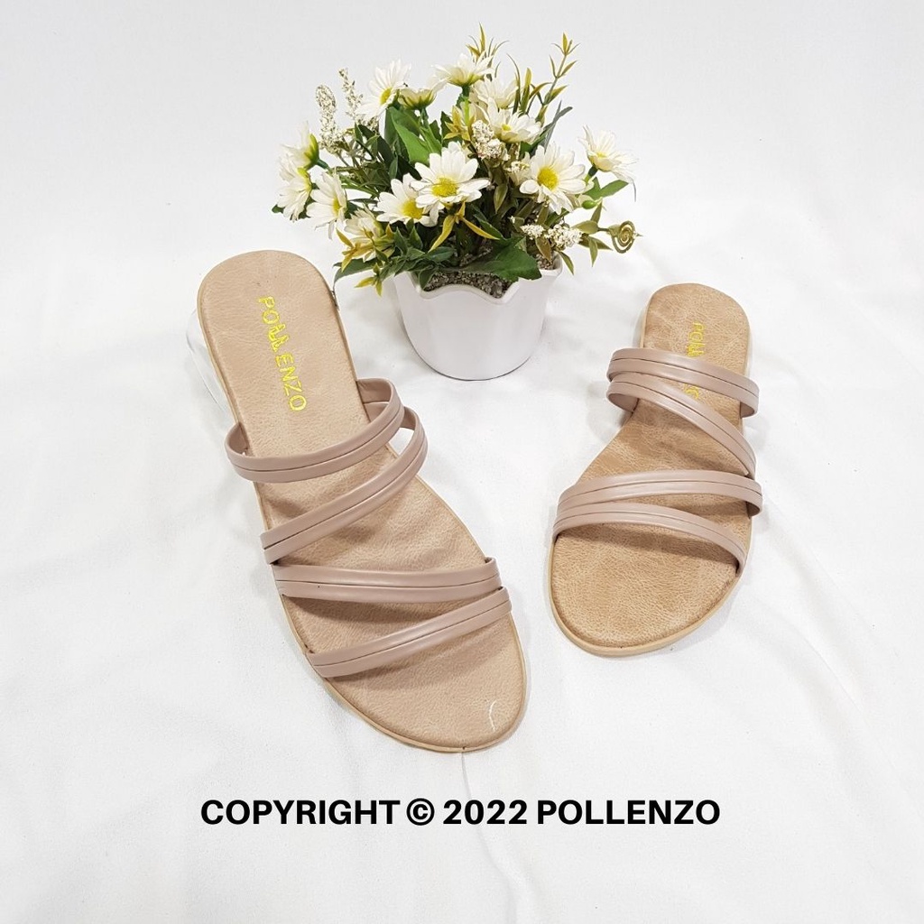 Pollenzo - Sandal Flat Teplek Wanita Lia-089-7